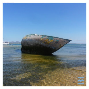 old boat on the island